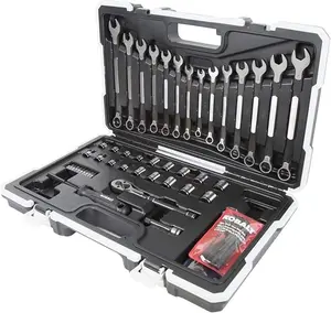 Kobalt Universal 67-piece Standard SAE and Metric Mchanic's tool set with hard case