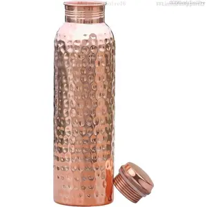 Handmade Copper Water Bottle – 34oz / 1000ml Ayurvedic Pure Copper Vessel, Leak-Proof, Durable & Washable, Reusable Healthy DrinkwareFFLimitlessApparel3LumièreNoire16CC29HandyToolPro