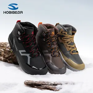 HOBIBEAR Winter Men's Shoes Wide Toe Furry Short Boots Comfortable Casual Outdoor Fashion Sports Shoes