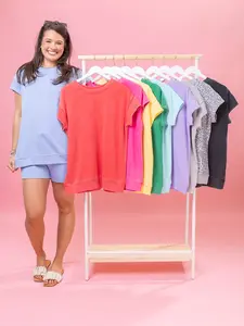 Everyday Vintage Soft Terry Short Sleeve Top by DD Design | S-3XL