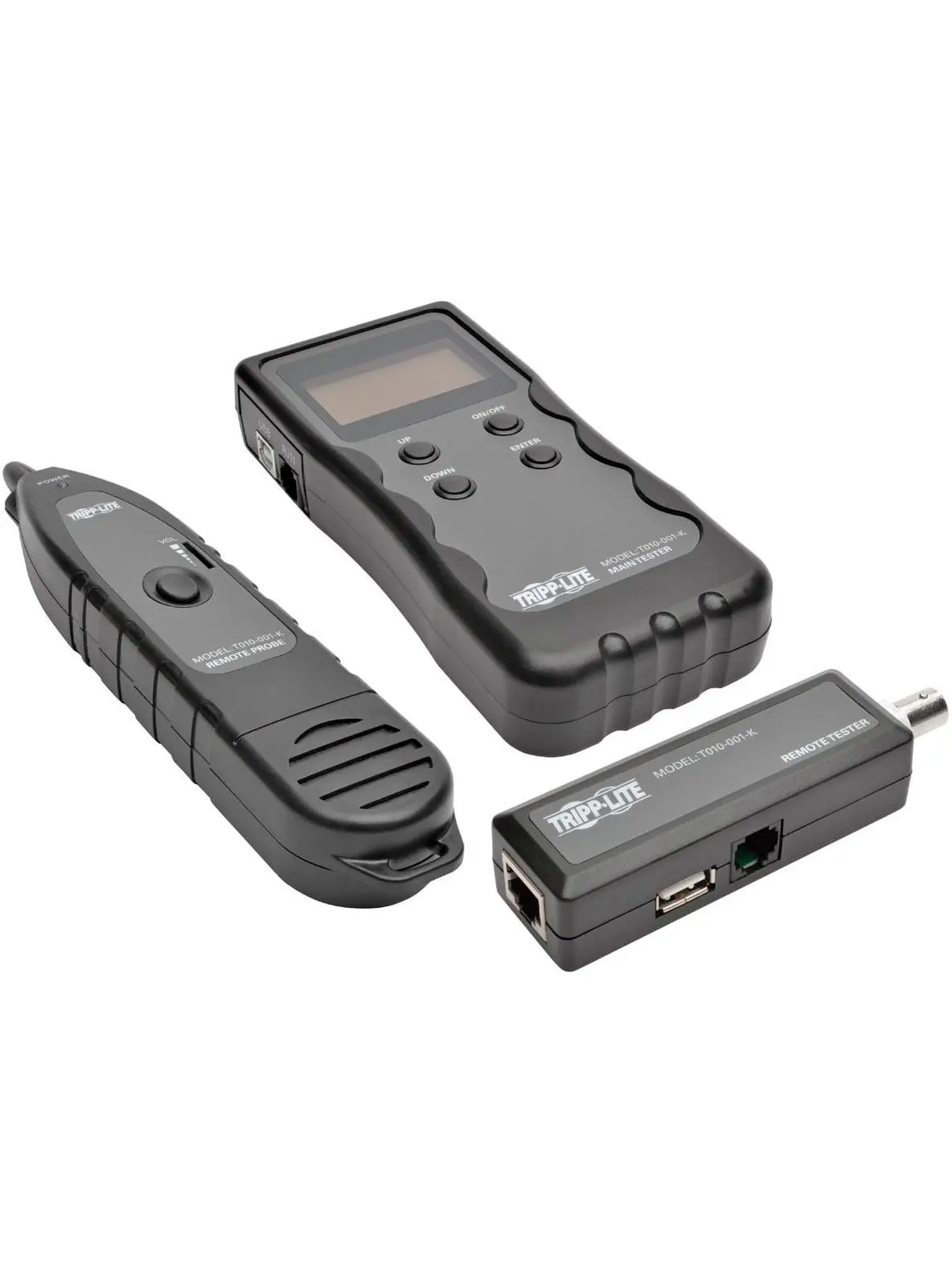 Tripp Lite TRL-T010-001-K Multi-Function Cable Tester with Wire Tracker - RJ45 RJ11 BNC USB