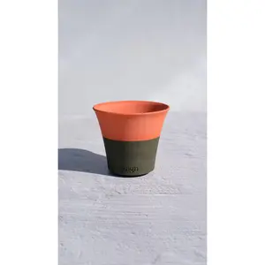 Petite Orange Tree Clay Pot | Handmade Breathable Planter for Succulents & Cacti