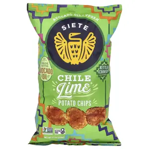 Siete Potato Chips, Chile Lime, 5.5 oz (156 g) Siete Potato Chips, Chile Lime, 5.5 oz (156 g)