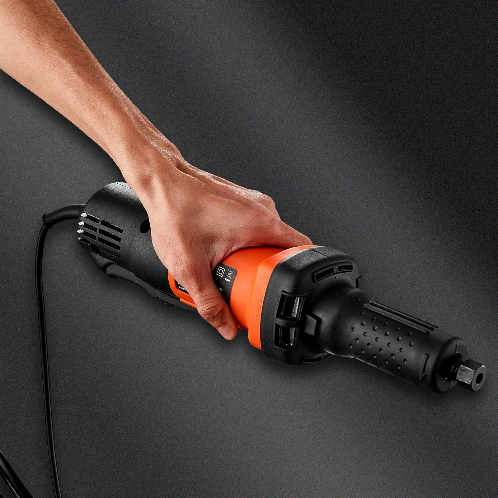 VEVOR 820W Electric Die Grinder with 1/4"-1/8" Collets Set, 120V/60Hz, 4.2 Lbs/1.9 Kg, 5.9 Ft (1.8 M) Cord Length, 6-Speed Control (7000-30000 RPM), Heavy-Duty Ergonomic Grip for Rust Removal, Deburring Tasks