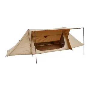 VEVOR Camping Hot Tent, Lightweight Bushcraft Tent with Stove Jack 2 Tarp Poles, Waterproof Winter Hot Tents Shelters, Portable 4 Season Tents for 2 Persons Hiking Fishing Hunting Backpacking