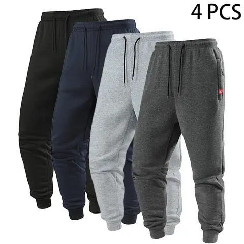 Men's drawstring ankle-length pants, simple and comfortable, suitable for both casual wear and sports.