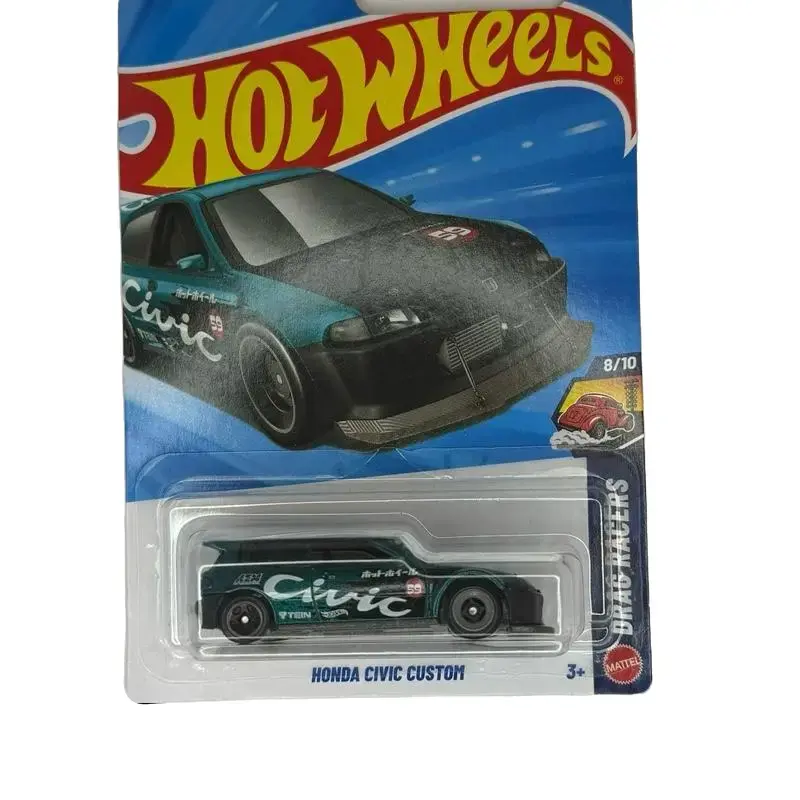 Hot Wheels Custom Honda Civic EG Diecast Model Car, Collectible Decor for Entertainment Displays