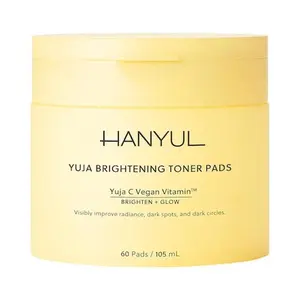 Hanyul  Yuja Brightening Toner Pads with Vitamin C and Niacinamide blemish katseye even skin tone butter sun safe