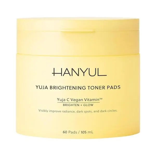 Hanyul  Yuja Brightening Toner Pads with Vitamin C and Niacinamide blemish katseye even skin tone butter sun safe