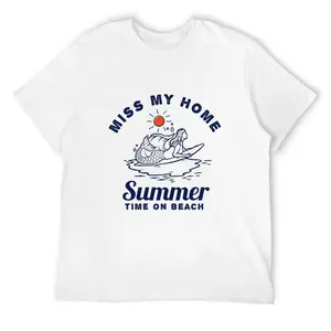 Men's 180gsm Premium Cotton Short-Sleeve T-Shirt - Breathable Soft Round Neck Coastal Surf Graphic Streetwear, Retro Beach Casual Fashion Clothes, Customized Elastic Heavyweight Deo Merch Frisco Orange Anti Grape Big Deborah Funny Top