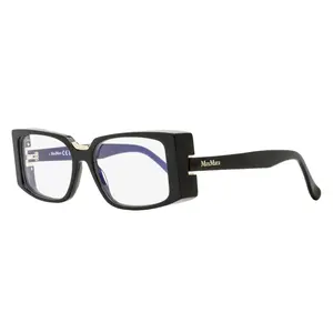 Max Mara Rectangular Blue Block Eyeglasses MM5157-B 001 Black/Gold 54mm