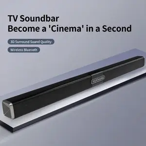 Huichang -8 speaker long bar speaker, Bluetooth 5.3 slim 34.6-inch design, 9D stereo sound, surround sound, piano black paint surface, AUX/USB/coaxial input, perfect for projectors, TVs, gaming and party smartphones, audio, home theater speakers