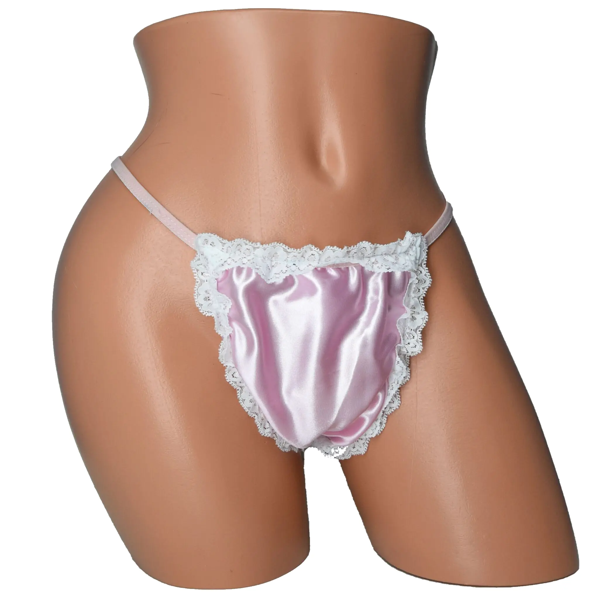 Janets Closet Satin Lace Sissy G String Transgender Crossdresser Thong Panties
