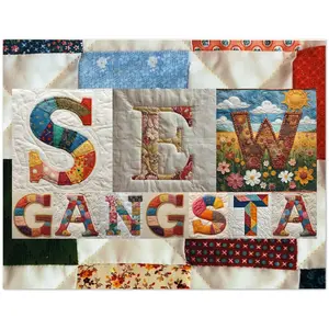 Sew Gangsta Pack of 10 Greeting Cards (US & CA)