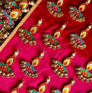 Golden Diya Dangler Auspicious