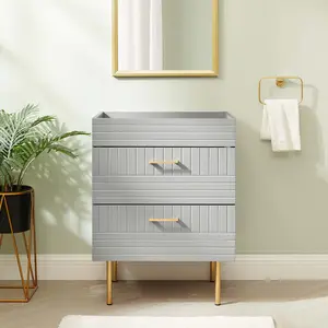 Modway Daybreak 24" Bathroom Vanity Cabinet (Sink Basin Not Included) in Light Gray