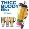 New Thicc Buddy 50oz Leak Proof Double Wall Vacuum Sealed Tumbler with Handle Fits Lip Balm & Keys Drinkware Flasks Lid Insulated Mug for 12+ Hours Cold & 8+ Hours Hot