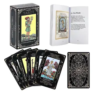 Tarot Cards Set, Tarot Cards for Beginners with Meanings on Them，Tarot Cards with Guide Book for Beginners