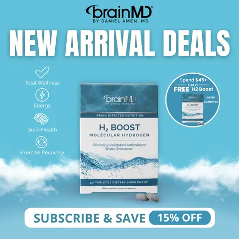 H2 Boost | BrainMD | 30 Tablets | Cellular Energy & Antioxidant Support | Healthy Aging & Mental Clarity | Molecular Hydrogen with Magnesium