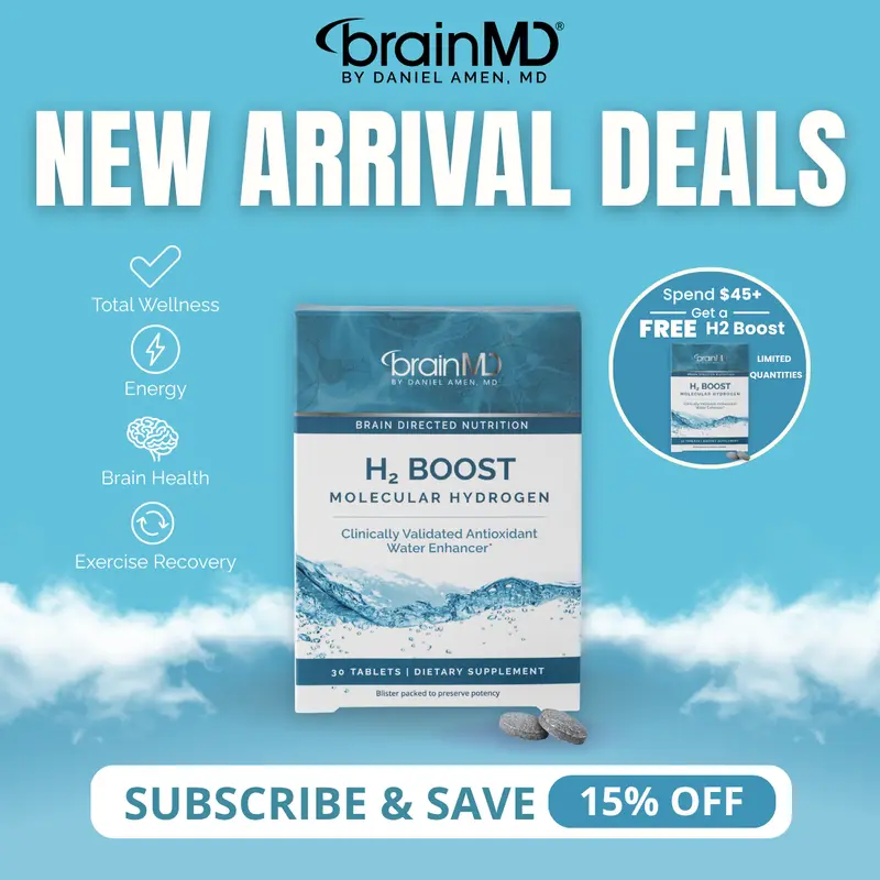 H2 Boost | BrainMD | 30 Tablets | Cellular Energy & Antioxidant Support | Healthy Aging & Mental Clarity | Molecular Hydrogen with Magnesium
