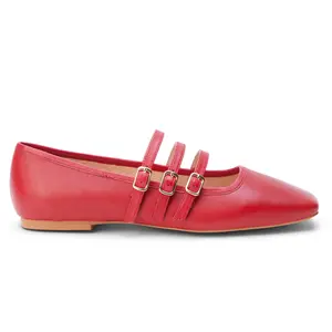 Matisse Womens Nova Mary Jane Ballet Flats Casual - Red
