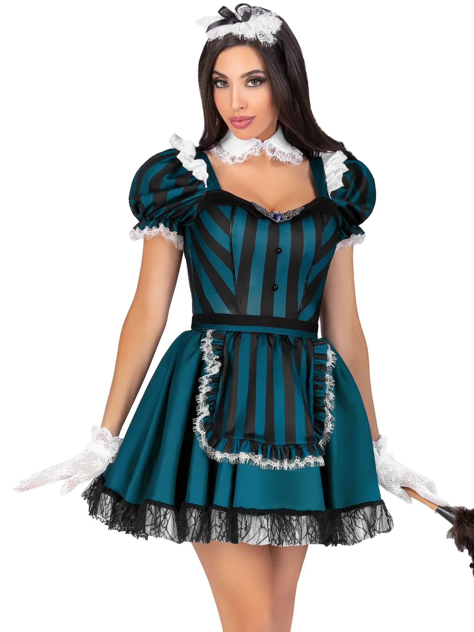 Victorian Maid Halloween Costume Dress Haunted Mansion Cosplay Victorian Maid Halloween Costume Dress Haunted Mansion Cosplay