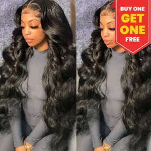 【BUY 1 GET 1 FREE】13x6 NEW ARRIVAL COMBO SALES 13x6 Body Wave Lace Frontal Wigs HD Transparent Lace Frontal Wig 180 Density
