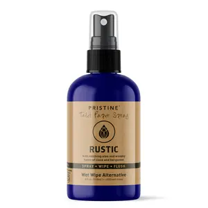 Pristine Toilet Paper Spray wet wipe alternative - Rustic Bergamot 4 oz