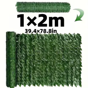 1Pc 1X2m artificial ivy privacy fence, multi-functional green plant decoration, UV resistance, not easy to age, fake ivy wall panels that can be used for classroom decoration, office/meeting room beautification, garden balcony/courtyard backyard fenceDIY