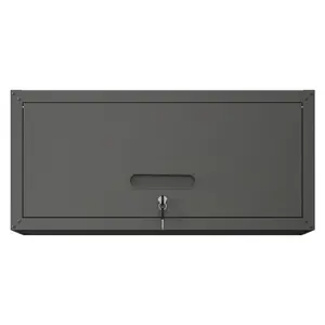 Dreamzon furniture Heavy Duty Metal Wall Mounted Tool Storage Cabinet Steel Metal Garage Storage Cabinet for Garage Workshop Assembly Required,Black