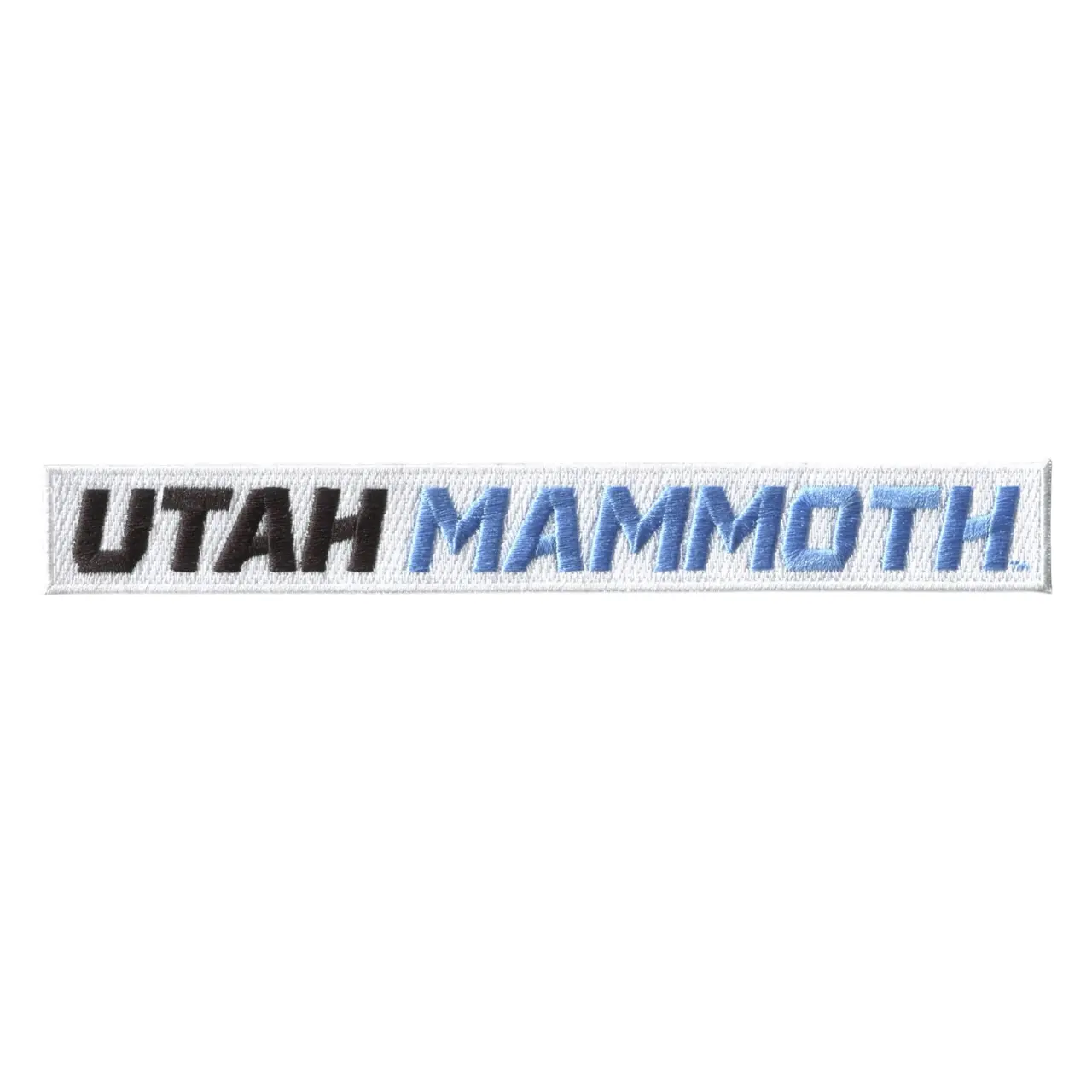 Officially Licensed NHL® UTAH MAMMOTH Name Tape 1" Tall, 7. 75" Wide (Hook & Loop Patch - NOT Iron On)