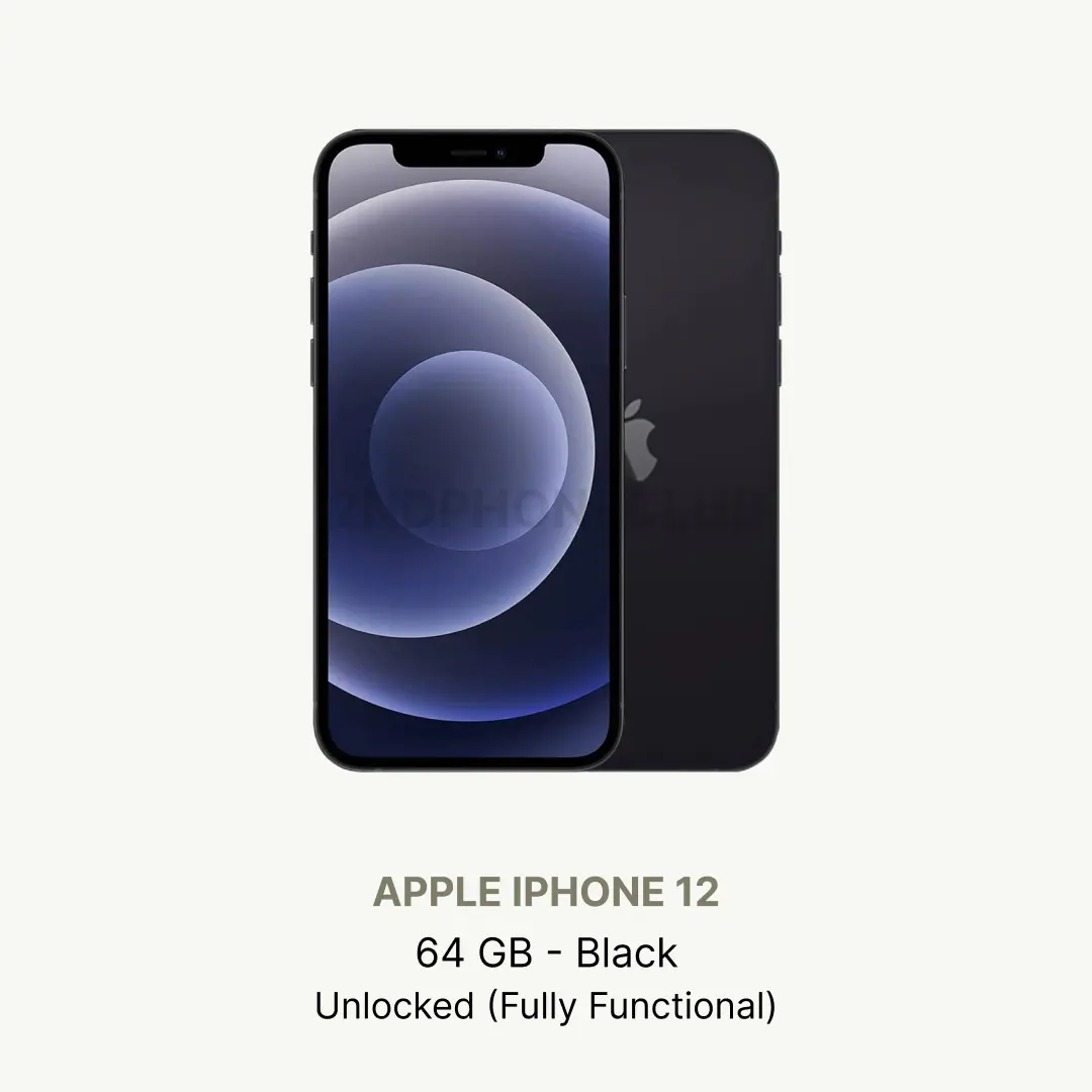 Refurbished Apple iPhone 12 64GB Unlocked Excellent Condition