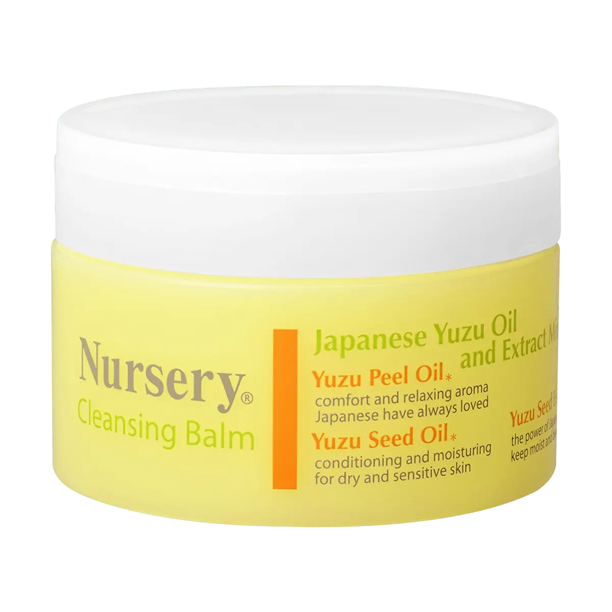 NURSERY Yuzu Deep Cleansing Balm - Gentle Makeup Remover for All Skin Types, 91.5g