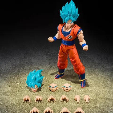 Bandai Tamashii Nations Dragon Ball S.H.Figuarts Super Saiyan God Super Saiyan Son Goku Blue Power Transcending Limits