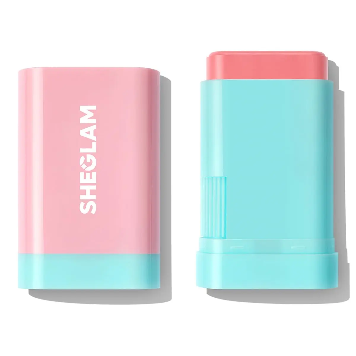 Glass Glow Blush Stick Cream for Cheek and Lip, Waterproof Hydrating Tinted Solid Moisturizer Blendable Natural Grow Nude Face Blush Makeup-Pink Lemonade