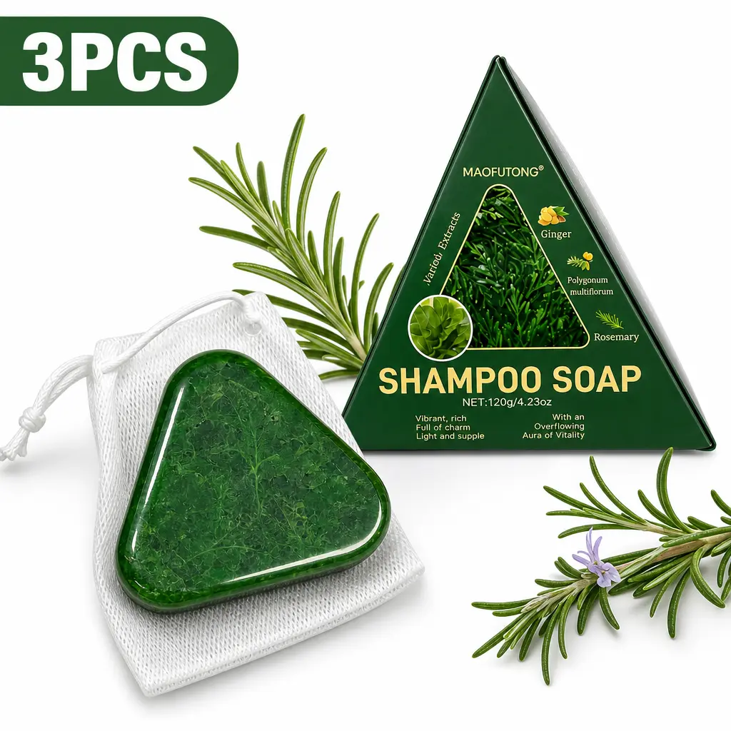 Hair growth soap, handmade shampoo, oil control, anti hair loss, hair care, gentle and clean shampoo