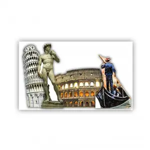 Advanced Graphics Italian Cardboard Cutout Decor Set, 1854 Italy Party Theme - Room Decor (1855-1858)