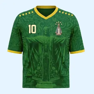 Brazil 2026 Forest Green Heritage Jersey - Christ the Redeemer Soccer Shirt #10 - Blokecore Streetwear Soccer Shirt, Unisex Streetwear Jersey, Gift, Couple
