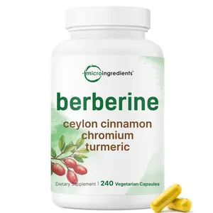 Berberine with Ceylon Cinnamon, Chromium, & Turmeric, 240 Vegetarian Capsules