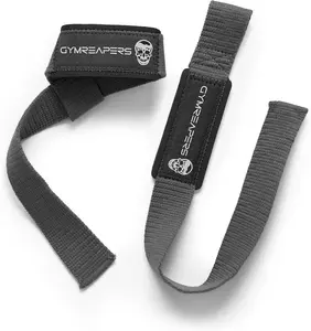 Lifting Straps | Premium Padded Weightlifting Straps - Gray