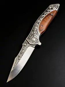 All-Steel Multi-Function Folding Knife High-Hardness Stainless Steel Pocket Tool for Camping EDC Outdoor Gear Cool Gift for Men Hiking Essentials