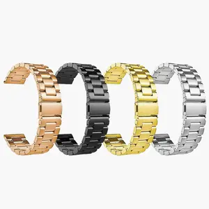 fit for iwatch stainless steel three beads solid strap for applewatch watch steel band