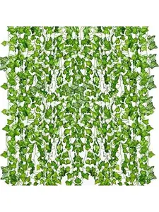 12 Pack 84   Ivy Leaves Vines Artificial Garland Greenery Hanging  for Bedroom Decor Aesthetic, Party Wedding Wall, Halloween, Christmas