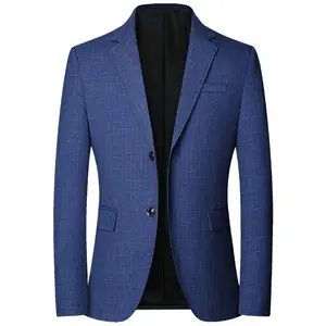 Spring and Autumn New Suit Men's Middle-aged Business Casual Men's Single Suit Non-ironing Jacket