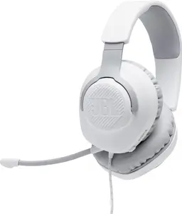 JBL Quantum 100 - Wired Over-Ear Gaming Headphones - White