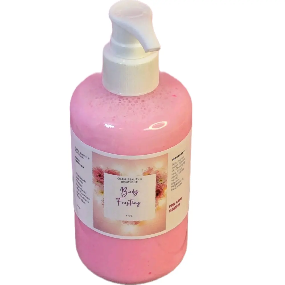 NEW! Pink Fairy Gumdrop Type Shea Butter Moisturizer 8 oz Handmade Body Lotion with Shea Butter & Sweet Almond Oil - Hydrating Formula for All Skin Types Full Body Lotion Lotion Pump (SPF 20)