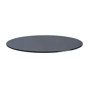 Glass Tops Direct 30" Round Gray Glass Table Top - ½" Thick, Flat Polished Edge, Includes Free Bumpons, Safe Transit Shipping