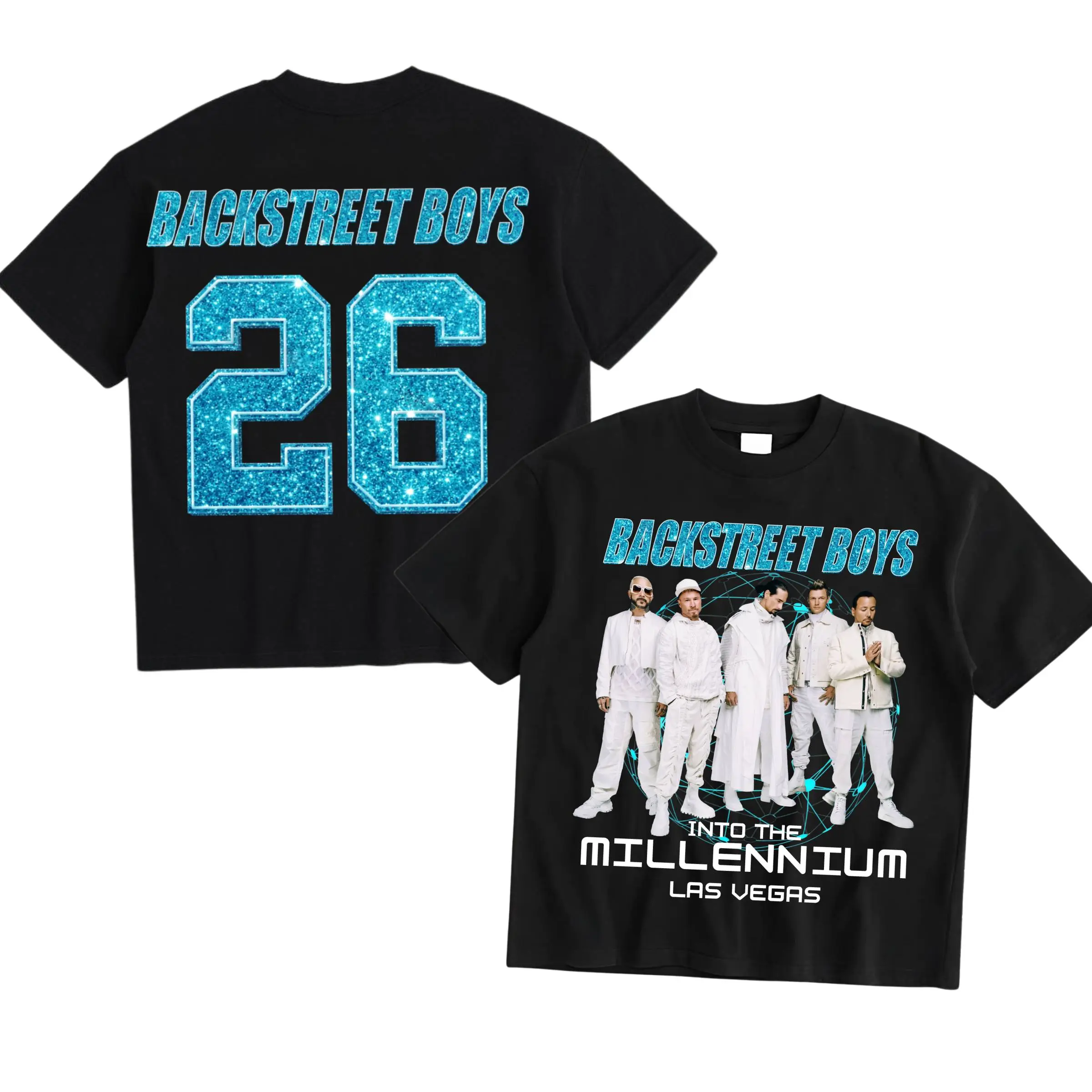 Backstreet Boys Into The Millennium Las Vegas Shirt, Backstreet Boys 26 Tour Merch, Vintage 90s Boy Band Graphic Tee, Millennium Tour Shirt, Boy Band Fan Gift