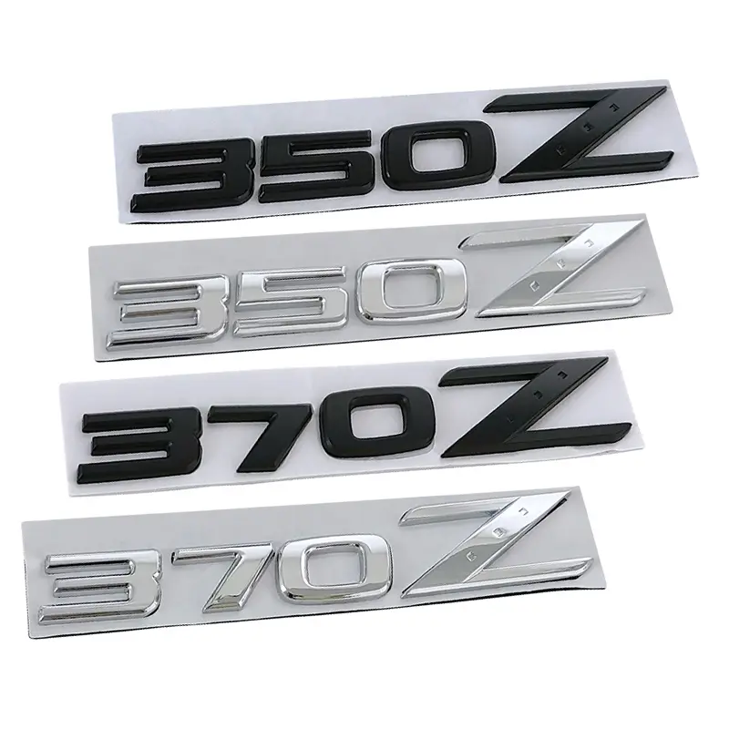 2026 New 3d Metal 350Z Logo 370Z Letters Badge Car Trunk Door Side Sticker Decal 350Z Emblem 370Z Sticker Accessories For Car Décor