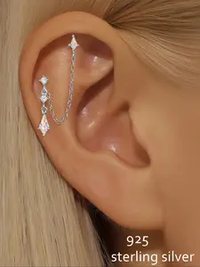 Women's Fashionable Kite Design, Zirconia Accents, High Quality Earrings, Perfect for Daily Wear & Special Occasions, Elegant Jewelry Gift